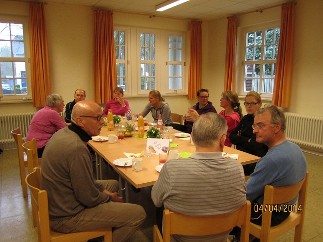 Teil der Gruppe (Britta, Karin, Claudia, Bianca, Dirk, Hella, Melanie, Ulrike)