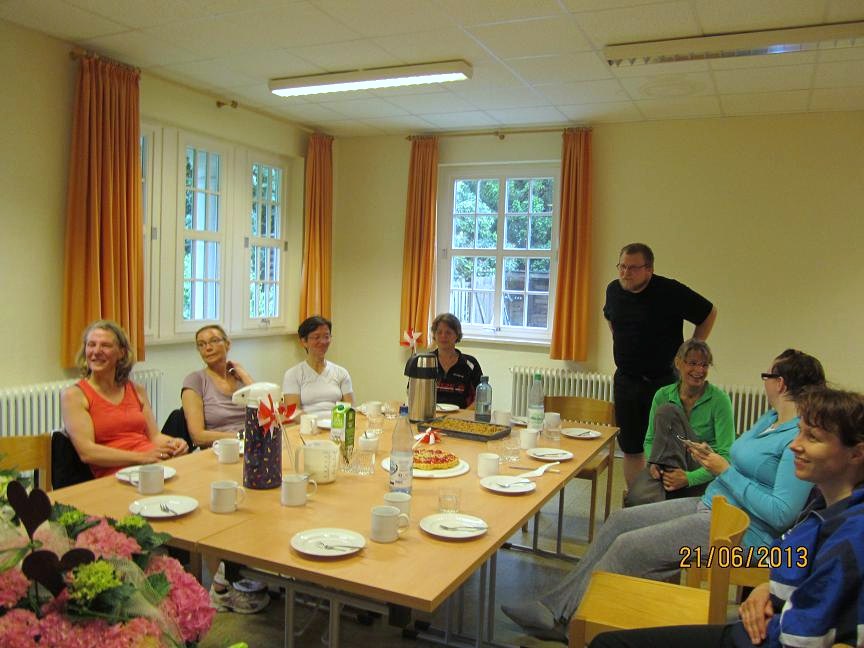 Teil der Gruppe (Britta, Karin, Claudia, Bianca, Dirk, Hella, Melanie, Ulrike)