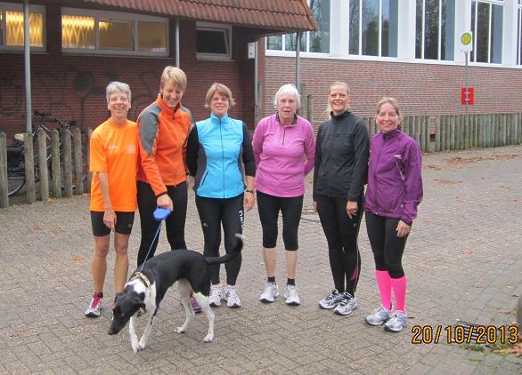 Ein Teil der Lauftreff-Gruppe nach der ersten Etappe